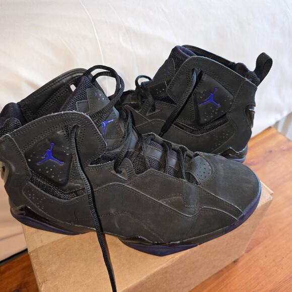 Air Jordan Concord True Flight Black And Purple Men's Size 11 342964-021 - Picture 2 of 7